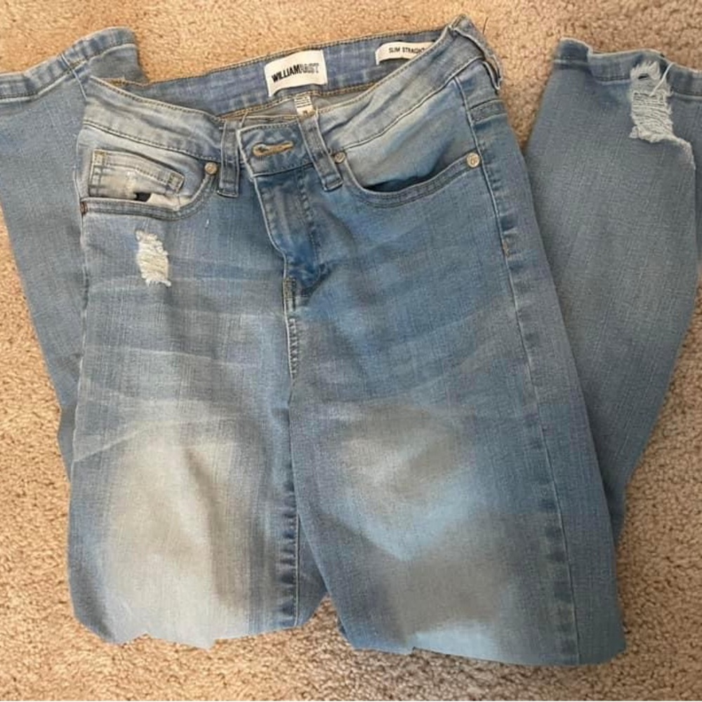 EUC William Rast distressed denim jeans